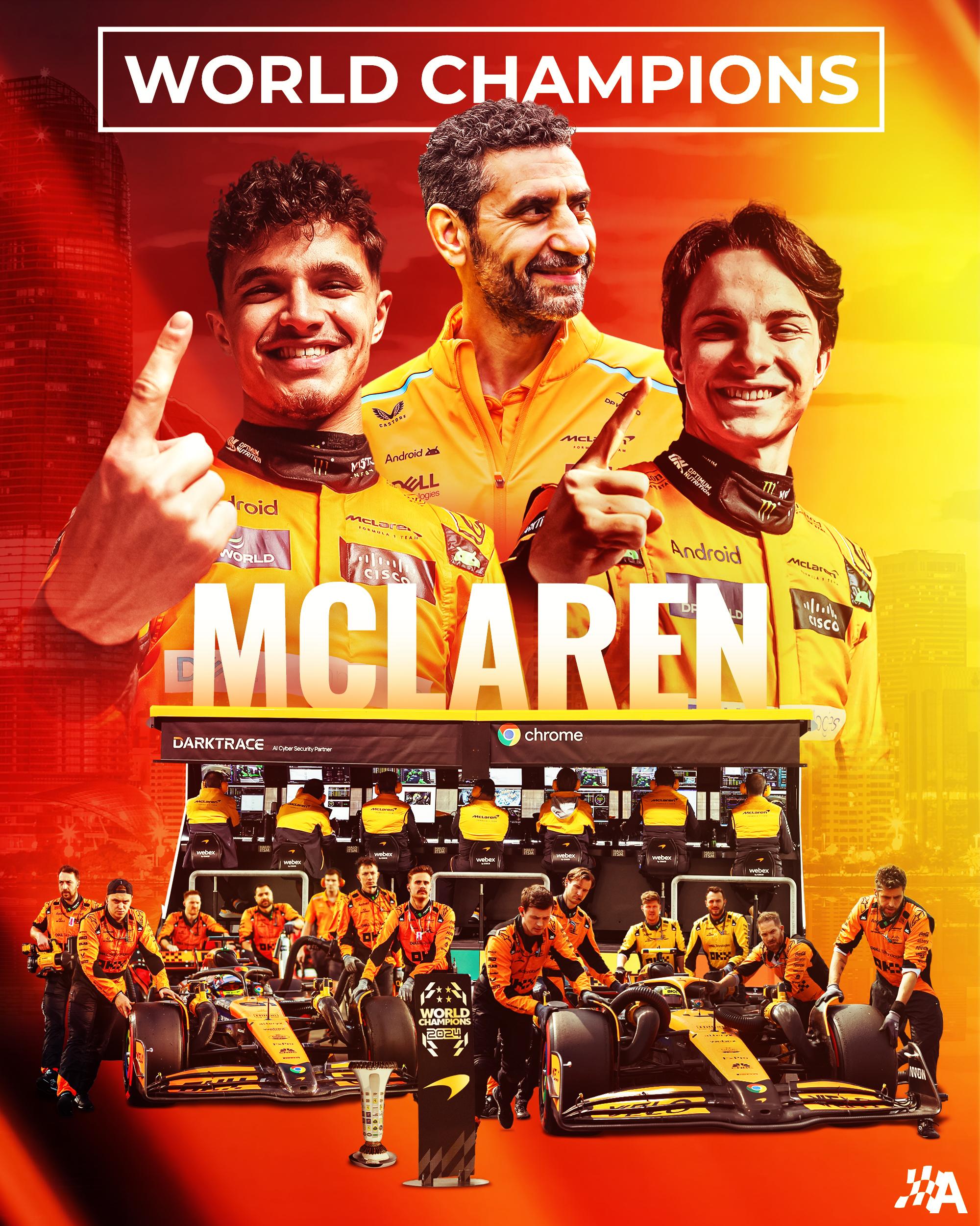 包含哈斯车队横扫迈凯伦，诺里斯刷新纪录的词条